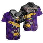 Personalized Minnesota Vikings Tiki Surfer Funny Hawaiian Shirt