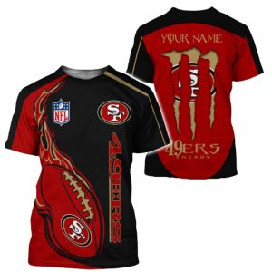 Personalized Monster Energy San Francisco 49ers AOP T-Shirt