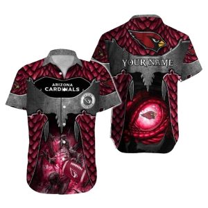 Personalized Mystic Cardinals Crest Arizona Cardinals Tropical Hawaiian Shirt