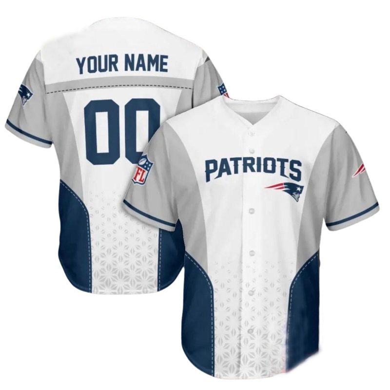 Personalized New England Patriots Basic Design 2025 Baseball Jersey 1