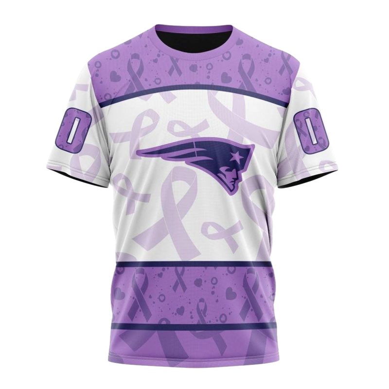Personalized New England Patriots Fights Cancer Aop T Shirt 1