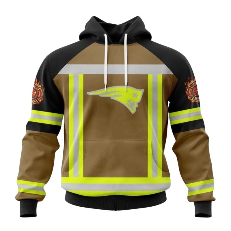 Personalized New England Patriots Firefighter Cosplay Aop Hoodie 1