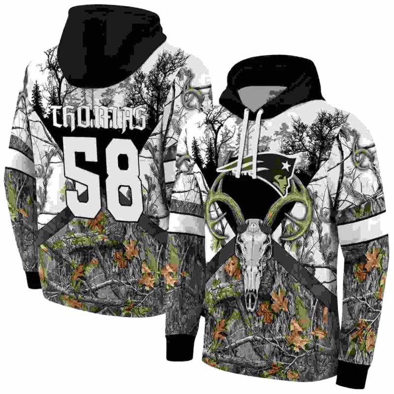 Personalized New England Patriots Forest Silhouette Aop Hoodie 1