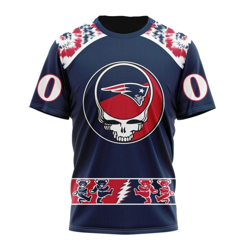 Personalized New England Patriots Grateful Dead Aop T Shirt 1