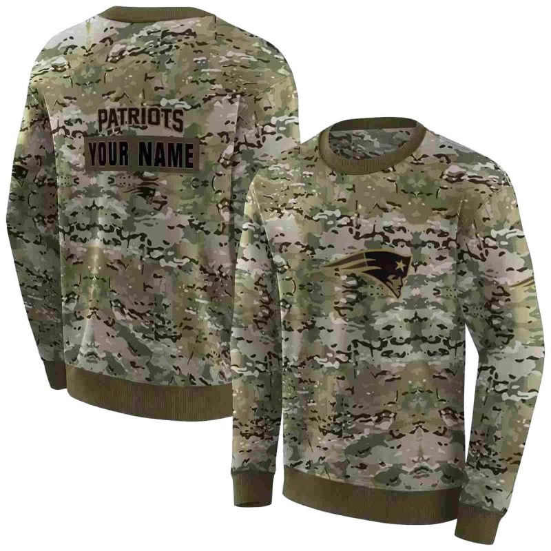Personalized New England Patriots Military Style Aop Sweatshirt 1
