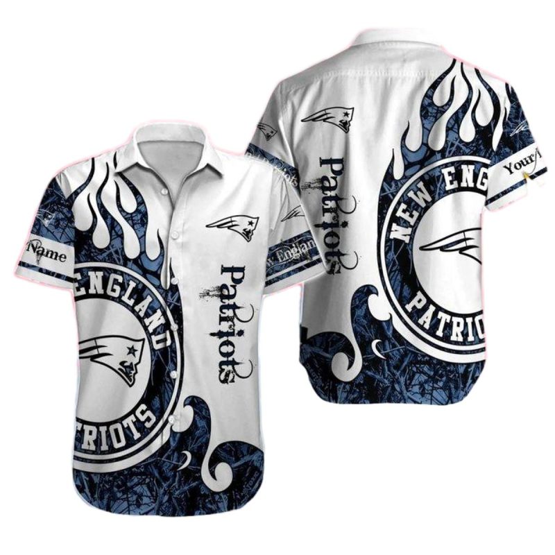 Personalized New England Patriots Realtree Hunting Hawaiian Shirt 1