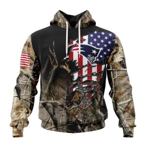 Personalized New England Patriots Special Camo Realtree AOP Hoodie