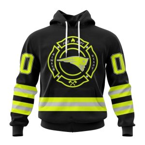 Personalized New England Patriots Special Firefighter Uniform AOP Hoodie