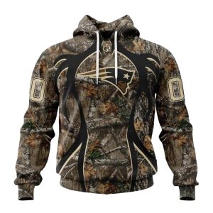 Personalized New England Patriots Special Hunting Camo AOP Hoodie