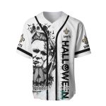 Personalized New Orleans Saints And Halloween White Pattern Baseball Jersey