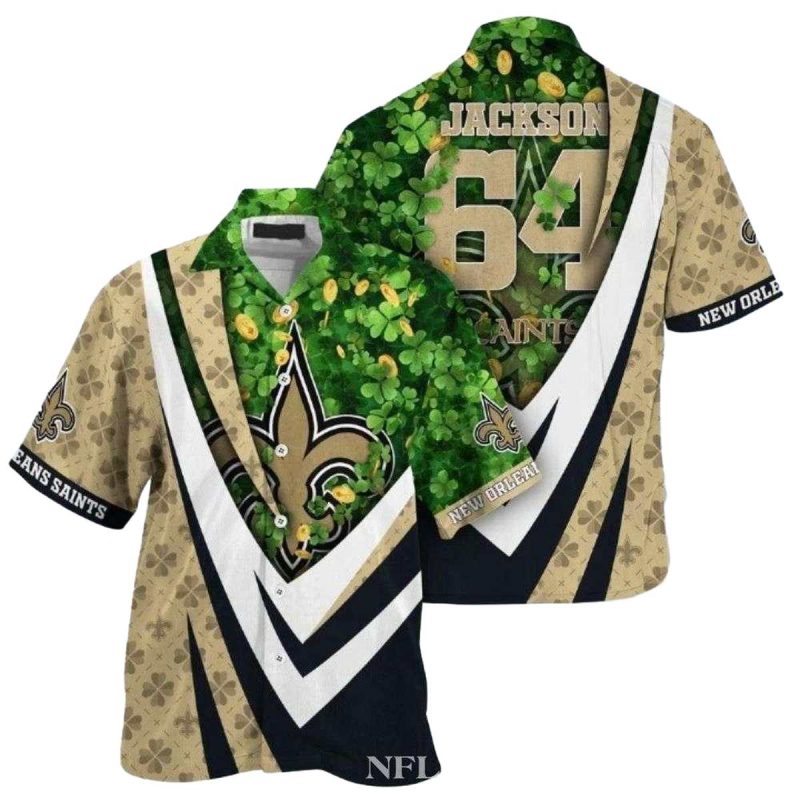 Personalized New Orleans Saints And St Patricks Day Hawaiian Shirt 1