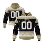 Personalized New Orleans Saints Christmas Spirit Black And Gold AOP Hoodie