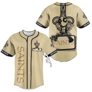 Personalized New Orleans Saints Deadpool Baseball Jersey