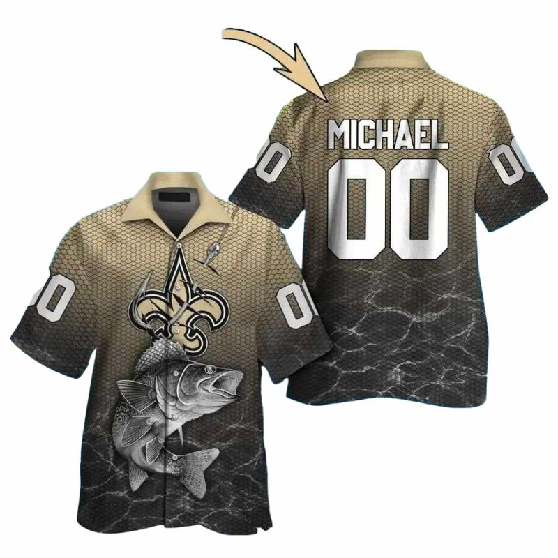 Personalized New Orleans Saints Fishermans Dream Hawaiian Shirt 1