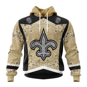 Personalized New Orleans Saints Logo Classic Style AOP Hoodie