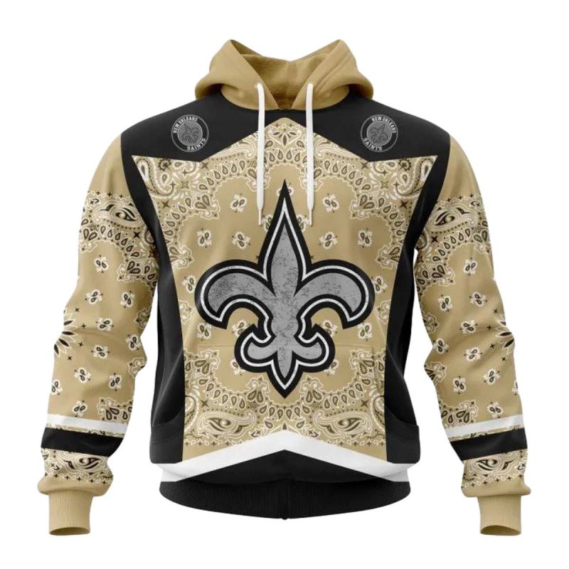 Personalized New Orleans Saints Logo Classic Style Aop Hoodie 1