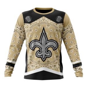 Personalized New Orleans Saints Logo Classic Style AOP Sweatshirt