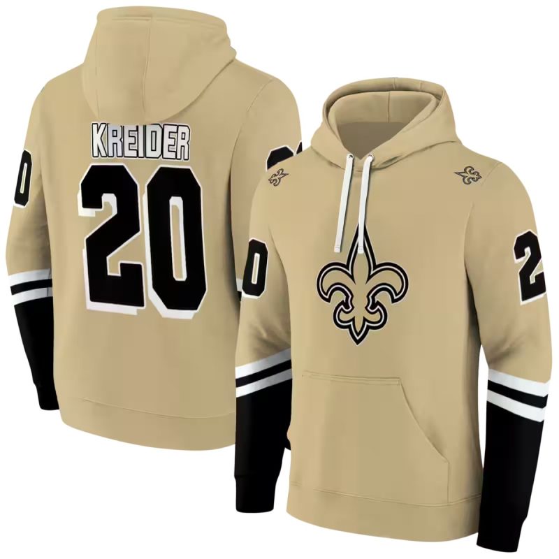 Personalized New Orleans Saints Logo Inside Me Striped Gold Pattern Aop Hoodie 1