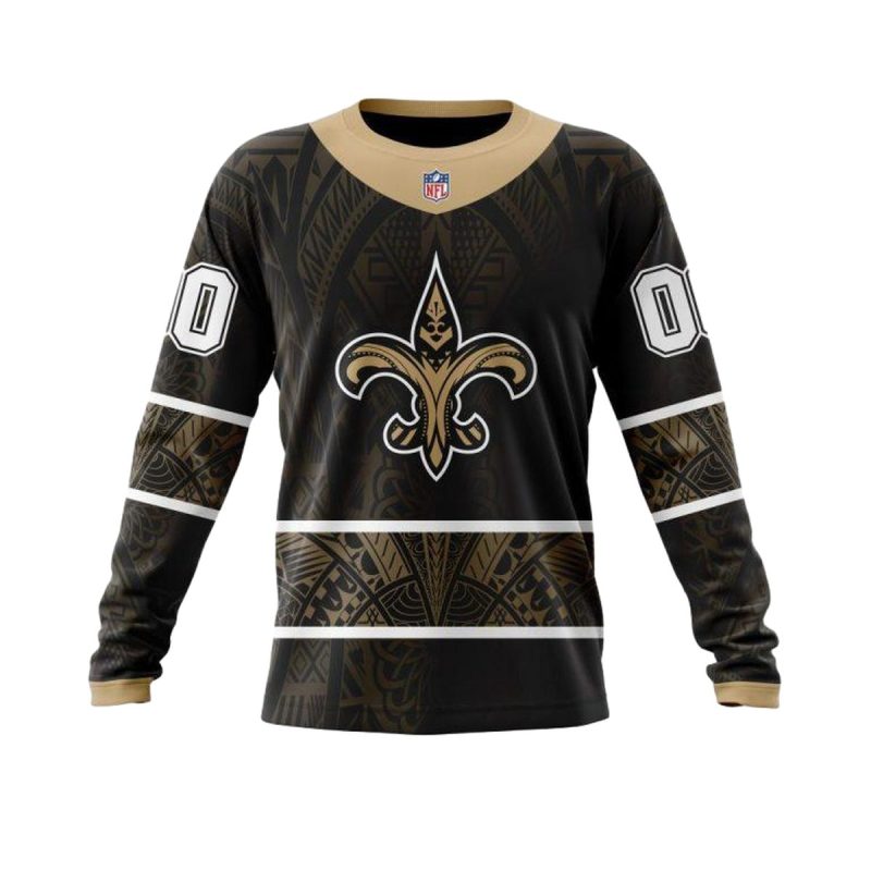 Personalized New Orleans Saints Native With Samoa Culture Aop Sweatshirt 1
