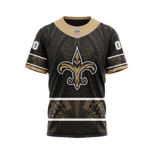 Personalized New Orleans Saints Native With Samoa Culture AOP T Shirt