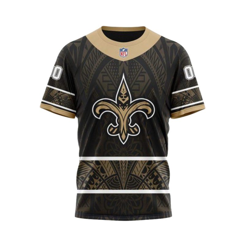 Personalized New Orleans Saints Native With Samoa Culture Aop T Shirt 1