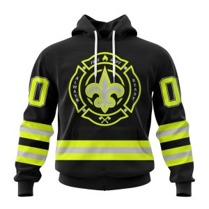 Personalized New Orleans Saints Special FireFighter Uniform AOP Hoodie