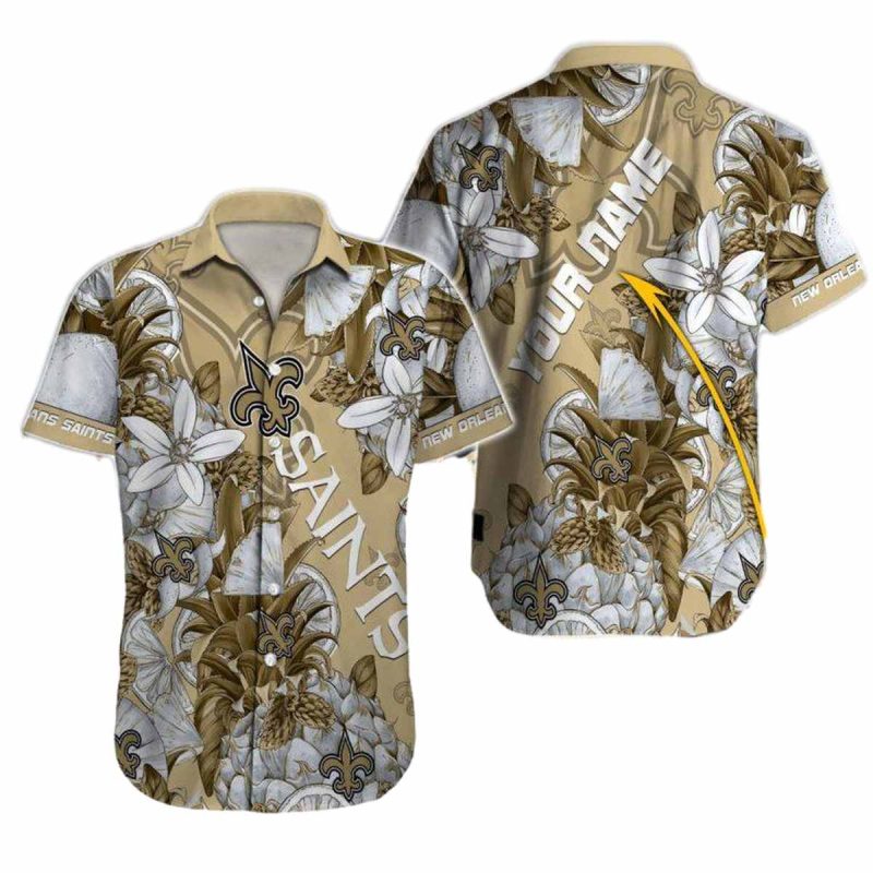 Personalized New Orleans Saints Special Tropical Fruit Hawaiian Shirt 1