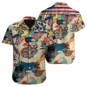 Personalized New Orleans Saints Special Vintage Style Hawaiian Shirt