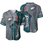 Personalized Philadelphia Eagles And Jesus Baseball Jersey