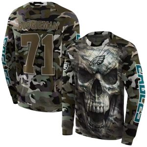 Personalized Philadelphia Eagles Camo Skull AOP Sweatshirt