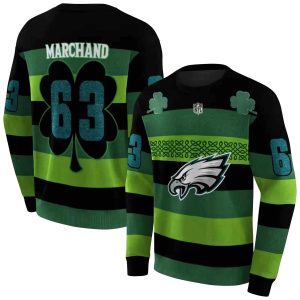 Personalized Philadelphia Eagles Celtic Patterns Green AOP Sweatshirt