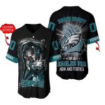 Personalized Philadelphia Eagles Damn Right Baseball Jersey