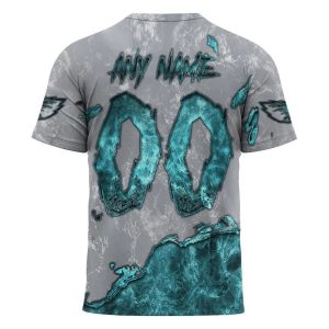 Personalized Philadelphia Eagles Devil Eyes AOP T-Shirt