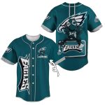 Personalized Philadelphia Eagles Green Deadpool Baseball Jersey
