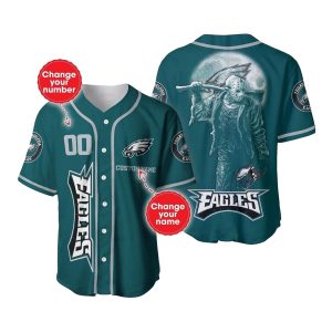 Personalized Philadelphia Eagles Honor Halloween Baseball Jersey