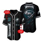 Personalized Philadelphia Eagles Superman Baseball Jersey