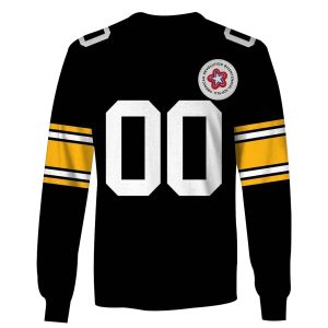 Personalized Pittsburgh Steelers 1975 Vintage Throwback Jersey AOP Sweatshirt