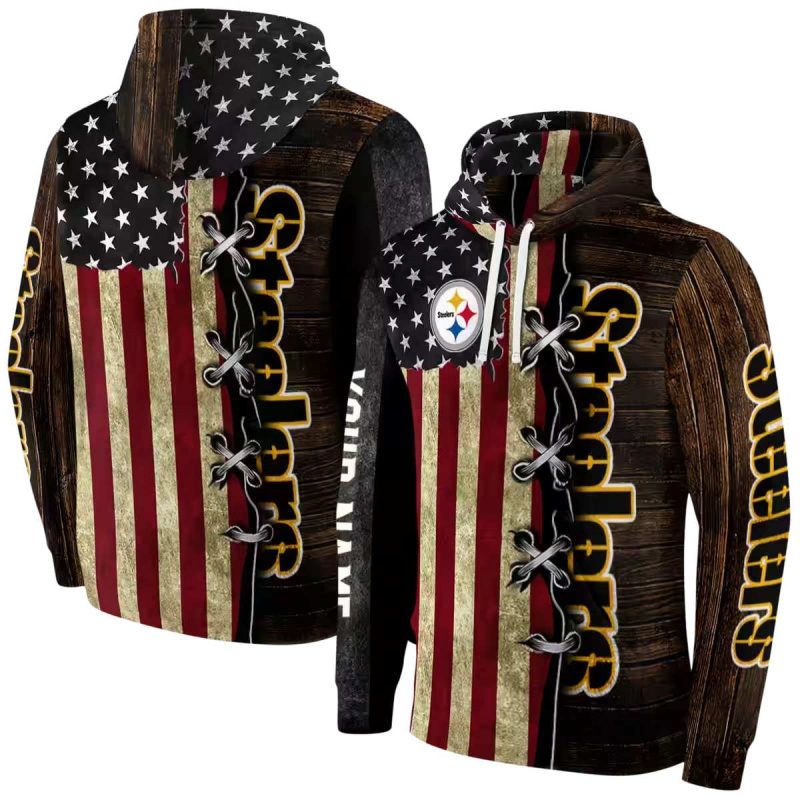 Personalized Pittsburgh Steelers American Pride Aop Hoodie 1