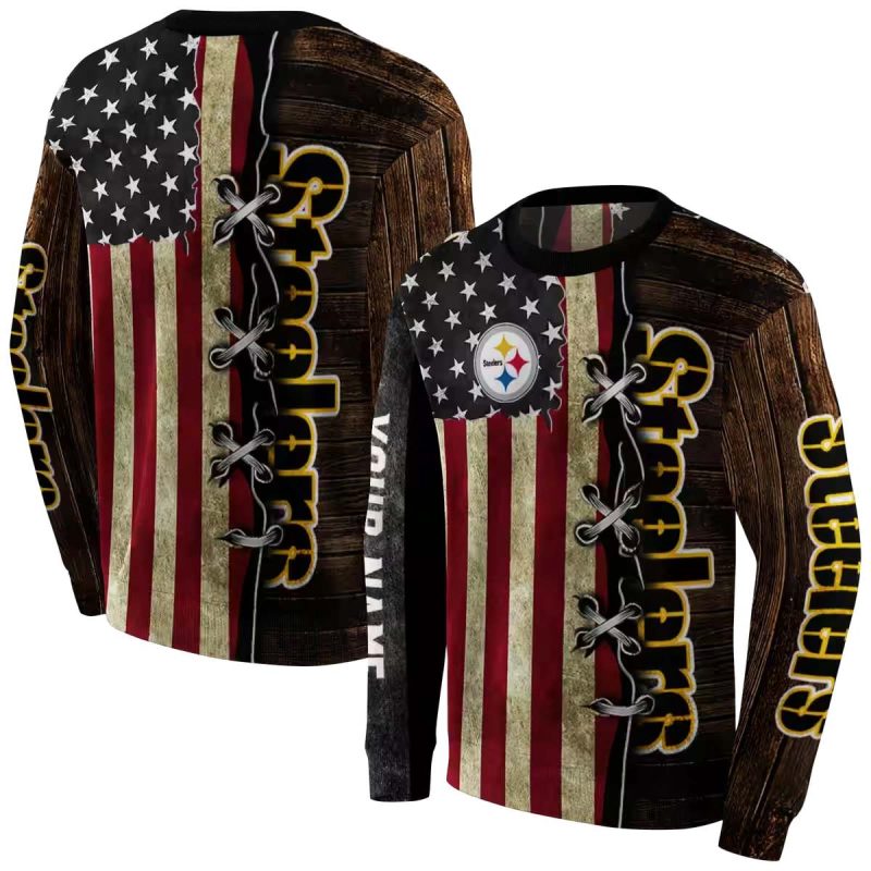 Personalized Pittsburgh Steelers American Pride Aop Sweatshirt 1