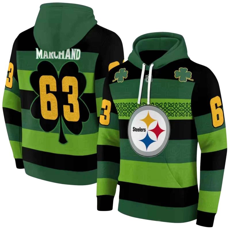 Personalized Pittsburgh Steelers Celtic Patterns Green Aop Hoodie 1