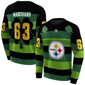 Personalized Pittsburgh Steelers Celtic Patterns Green AOP Sweatshirt