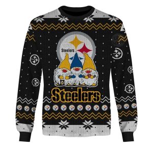 Personalized Pittsburgh Steelers Chrismas Gnomies Sweater Style 2025 AOP Sweatshirt