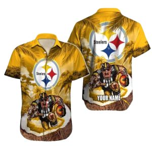 Personalized Pittsburgh Steelers Coconut Bowl Warrior Hawaiian Shirt