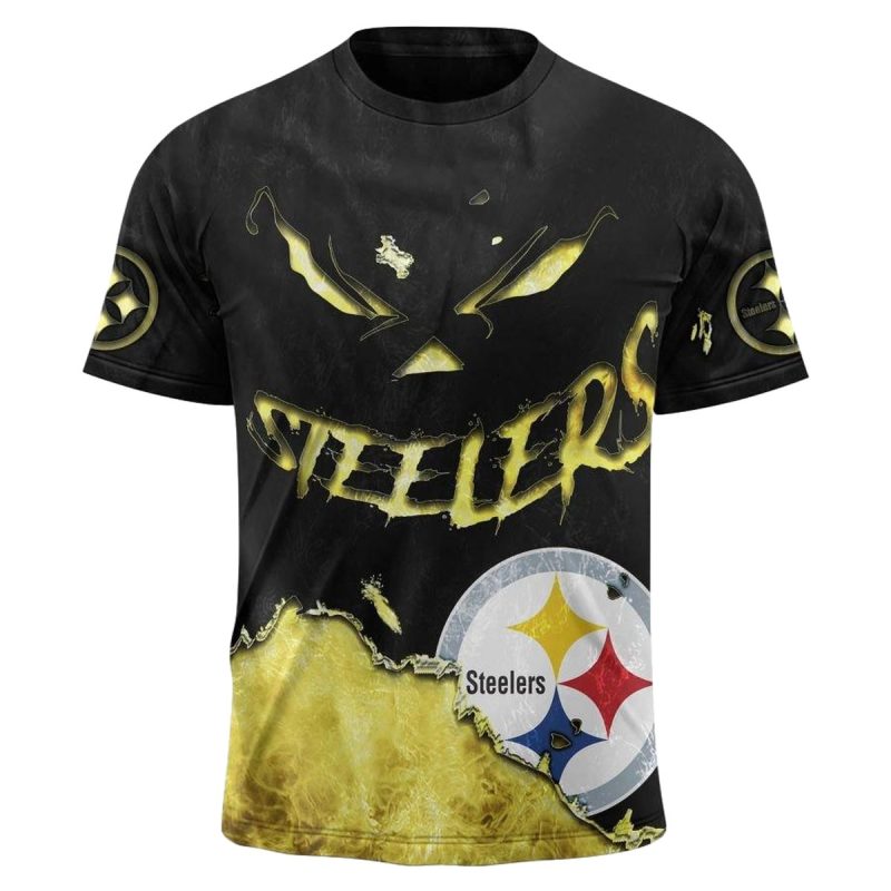 Personalized Pittsburgh Steelers Devil Eyes Aop T Shirt 1