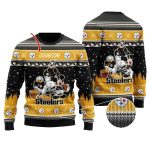 Personalized Pittsburgh Steelers Disney Donald Duck Mickey Mouse Goofy Ugly Sweater