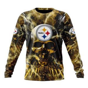 Personalized Pittsburgh Steelers Expendables Skull Halloween AOP Sweatshirt
