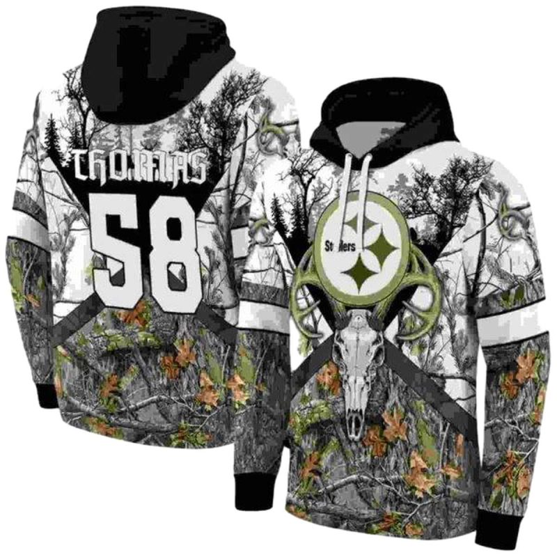 Personalized Pittsburgh Steelers Forest Silhouette Aop Hoodie 1