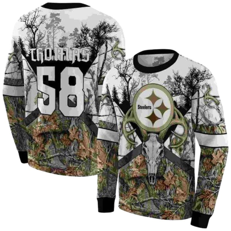 Personalized Pittsburgh Steelers Forest Silhouette Aop Sweatshirt 1