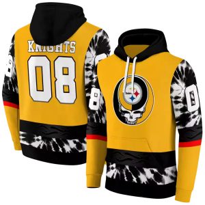 Personalized Pittsburgh Steelers Grateful Vibes Gold AOP Hoodie