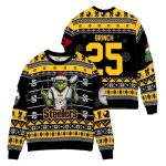 Personalized Pittsburgh Steelers Grinch Super Bowl Trophy Ugly Sweater